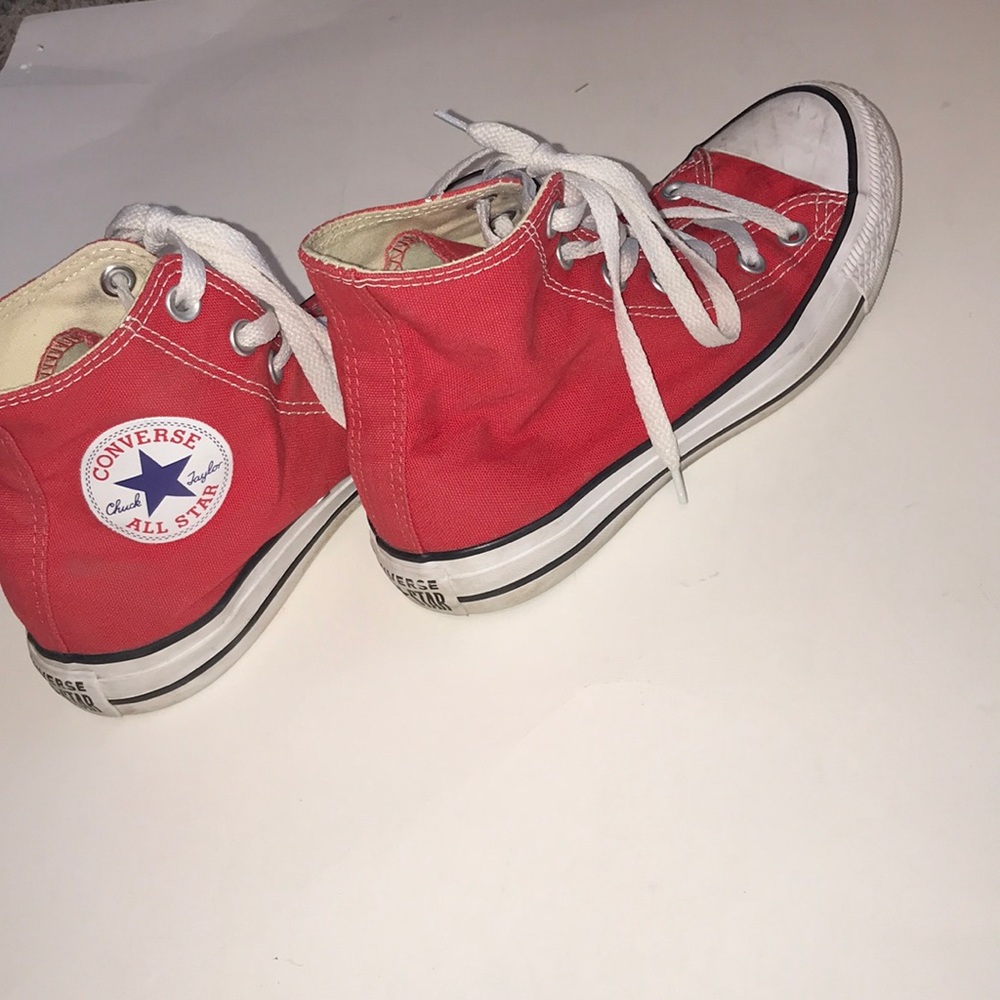 Red High Top Converse